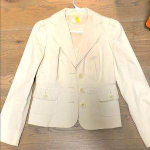 COPY - Ann Taylor Loft white fitted jacket